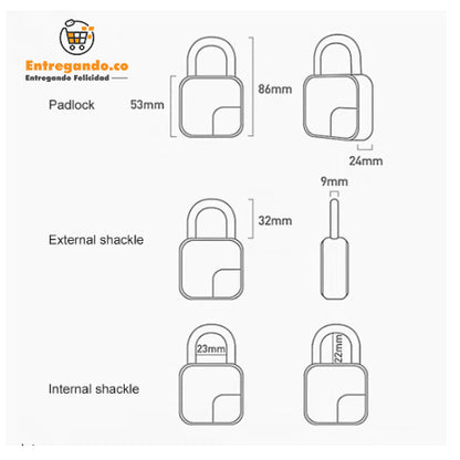 SmartLock Pro® Candado de Huella digital